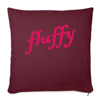 fluffy - Sofakissenbezug 45 x 45 cm - Burgunderrot - Vorne