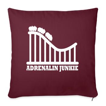 Rollercoaster Roller Coaster Amusement Park - Sofa pillowcase 17,3'' x 17,3'' (45 x 45 cm) - burgundy - Front