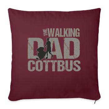 The Walking Dad Cottbus - Sofa pillowcase 17,3'' x 17,3'' (45 x 45 cm) - burgundy - Front