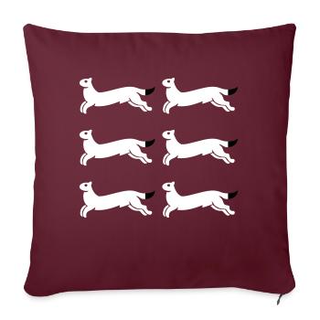 Ostrobotnie du Nord - Housse de coussin décorative 45 x 45 cm - bordeaux - Devant