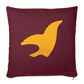 Vantaa - Housse de coussin décorative 45 x 45 cm - bordeaux - Devant