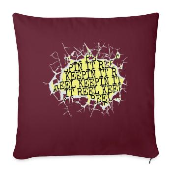big rock fishing tournament funny fishing life - Sofakissenbezug 45 x 45 cm - Burgunderrot - Vorne