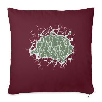 beards statement dino joke couples dinosaur fan - Sofakissenbezug 45 x 45 cm - Burgunderrot - Vorne