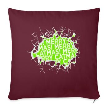 plage guenon animaux chat humour maison chat avogato - Housse de coussin décorative 45 x 45 cm - bordeaux - Devant