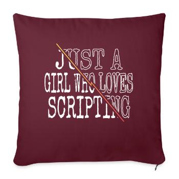 Déclaration Fun Programmation PC Programmation Informatique - Housse de coussin décorative 45 x 45 cm - bordeaux - Devant