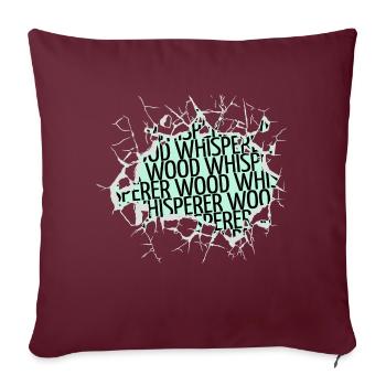 Blague Union Charpentier Un Charpentier T-shirts de prière - Housse de coussin décorative 45 x 45 cm - bordeaux - Devant