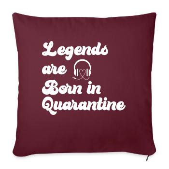 Pregnancy Baby shower Babyshower Boy Girl - Sofa pillowcase 17,3'' x 17,3'' (45 x 45 cm) - burgundy - Front