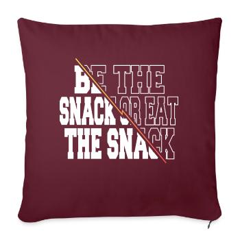 dictons graphiques blagues blague amour volleyball - Housse de coussin décorative 45 x 45 cm - bordeaux - Devant