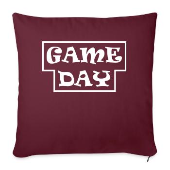 Boardgame Chess Backgammon Game Night - Sofa pillowcase 17,3'' x 17,3'' (45 x 45 cm) - burgundy - Front