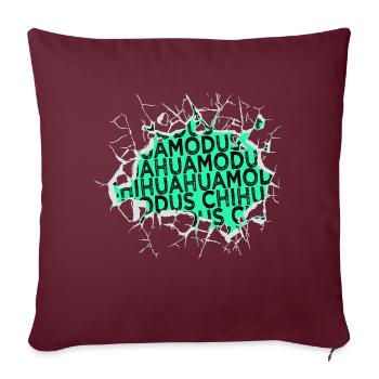 Déclaration d’idée de cadeau d’anniversaire pour amoureux des chiens - Housse de coussin décorative 45 x 45 cm - bordeaux - Devant