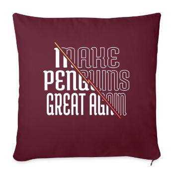 cool cute christmas gift clumpsy funny quote - Sofakissenbezug 45 x 45 cm - Burgunderrot - Vorne