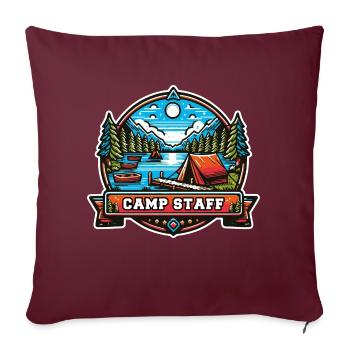 Camp Staff Holiday Camp Supervisor Working Holidays - Sofa pillowcase 17,3'' x 17,3'' (45 x 45 cm) - burgundy - Front
