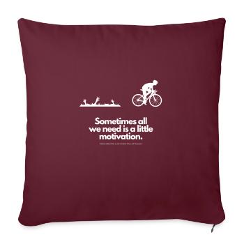 Extra Portion Motivation für Fahrradfahrer Zombies - Sofakissenbezug 45 x 45 cm - Burgunderrot - Vorne