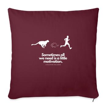 Extra Portion Motivation Läufer WildPuma - Sofakissenbezug 45 x 45 cm - Burgunderrot - Vorne