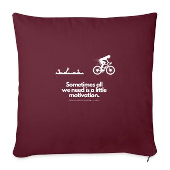 Extra Portion Motivation Fahrradfahrerinnen Zombie - Sofakissenbezug 45 x 45 cm - Burgunderrot - Vorne