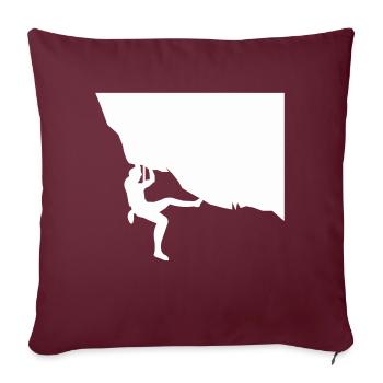 climbing - Sofa pillowcase 17,3'' x 17,3'' (45 x 45 cm) - burgundy - Front