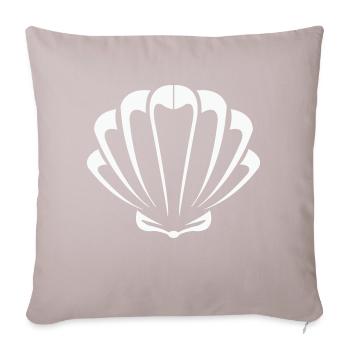 shell - Sofa pillowcase 17,3'' x 17,3'' (45 x 45 cm) - light taupe - Front