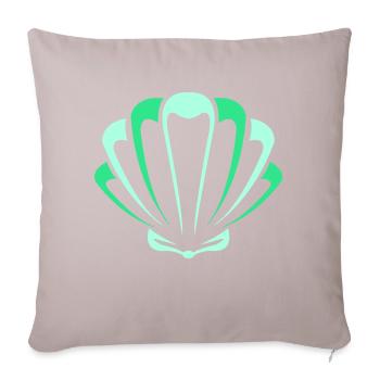 shell - Sofa pillowcase 17,3'' x 17,3'' (45 x 45 cm) - light taupe - Front