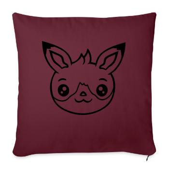 Fox Red Fox Wild Animal Clever Forest Inhabitants - Sofa pillowcase 17,3'' x 17,3'' (45 x 45 cm) - burgundy - Front