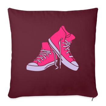 chaussures cool - Housse de coussin décorative 45 x 45 cm - bordeaux - Devant
