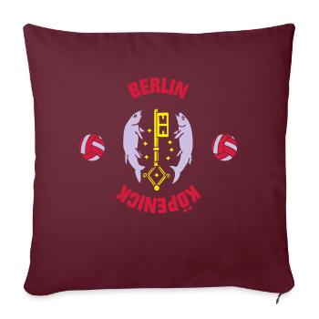 Berlin Köpenick (ID: 001013) - Sofakissenbezug 45 x 45 cm - Burgunderrot - Vorne