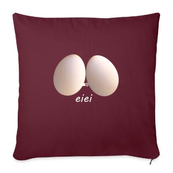 Eier - Sofakissenbezug 45 x 45 cm - Burgunderrot - Vorne