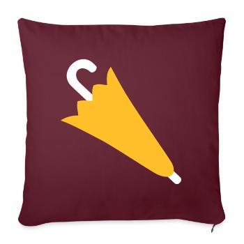 parapluie - Housse de coussin décorative 45 x 45 cm - bordeaux - Devant