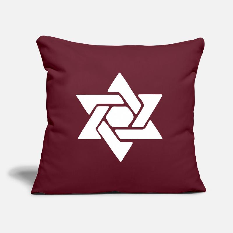 Étoile de David Housse de coussin décorative 45 x 45 cm