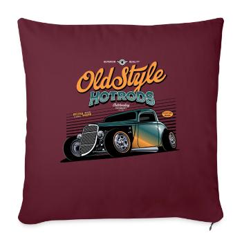 Hotrod Hot Rod Speedracer - Housse de coussin décorative 45 x 45 cm - bordeaux - Devant