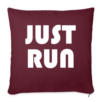 IL SUFFIT DE COURIR - Housse de coussin décorative 45 x 45 cm - bordeaux - Devant