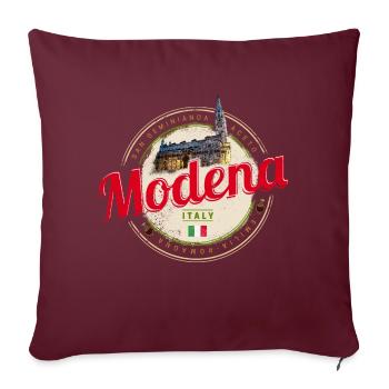 Modène Emilie-Romagne Design Balsamique Italie - Housse de coussin décorative 45 x 45 cm - bordeaux - Devant