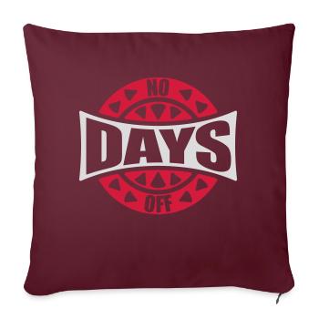 pas de jours de congé devis - Housse de coussin décorative 45 x 45 cm - bordeaux - Devant