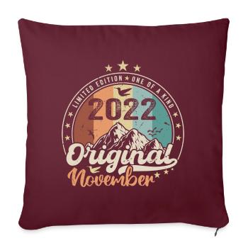 Les Légendes Sont Nées En Novembre 2022 Cadeau - Housse de coussin décorative 45 x 45 cm - bordeaux - Devant