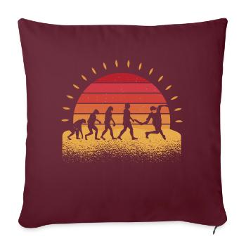 Disc Golf Disc Golfer Evolution Sport - Housse de coussin décorative 45 x 45 cm - bordeaux - Devant