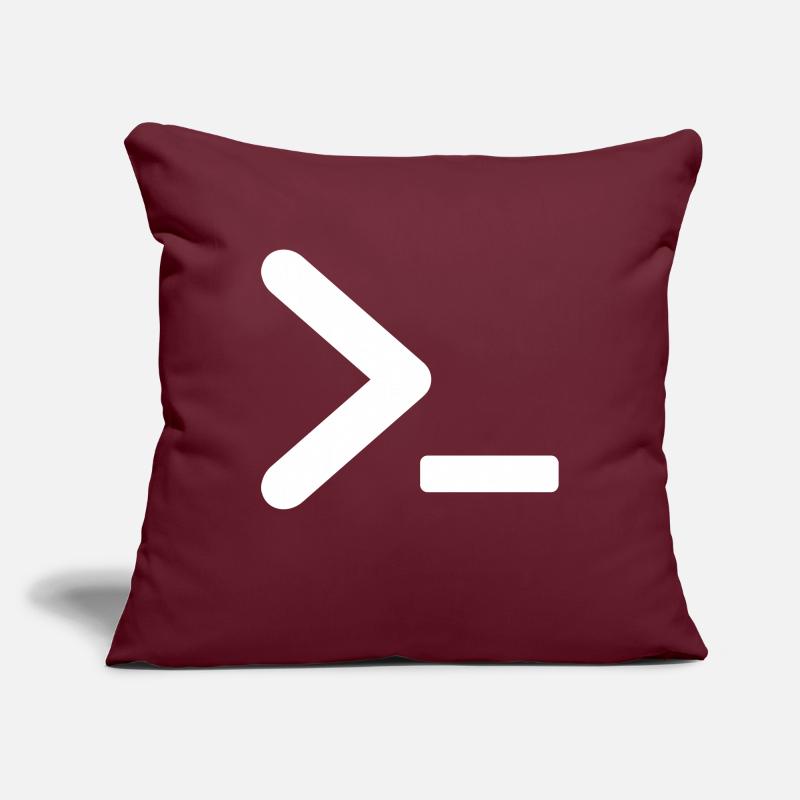 >_ OS program prompt Sofa pillowcase 17,3'' x 17,3'' (45 x 45 cm)