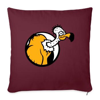 Vulture Scavenger Bird Funny Vultures Vulture Vulture Fun - Sofa pillowcase 17,3'' x 17,3'' (45 x 45 cm) - burgundy - Front