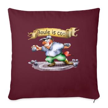 Boule - Sofakissenbezug 45 x 45 cm - Burgunderrot - Vorne