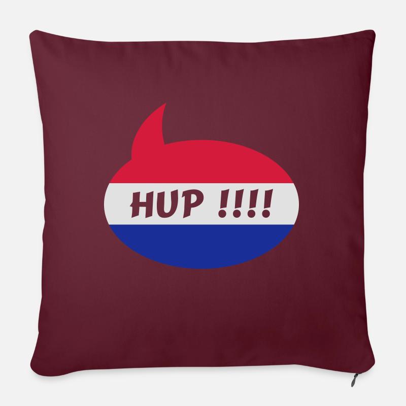 Fußball Hup Holland - Sofakissenbezug 45 x 45 cm - Burgunderrot