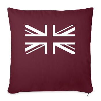 Union Jack Vintage - Sofakissenbezug 45 x 45 cm - Burgunderrot - Vorne
