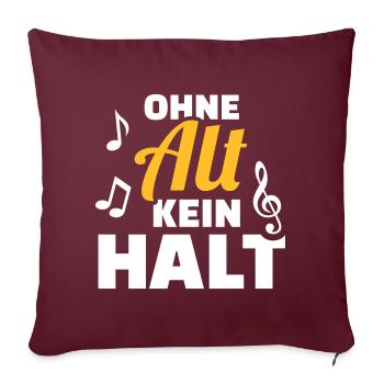 Chor - Sofakissenbezug 45 x 45 cm - Burgunderrot - Vorne