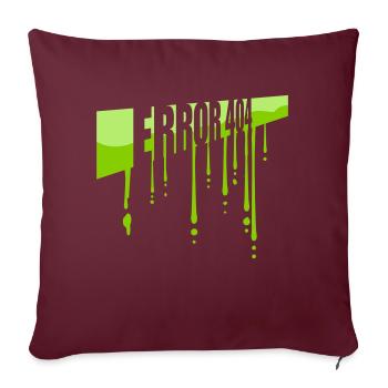 Mucus Drops Erreur 404 - Housse de coussin décorative 45 x 45 cm - bordeaux - Devant