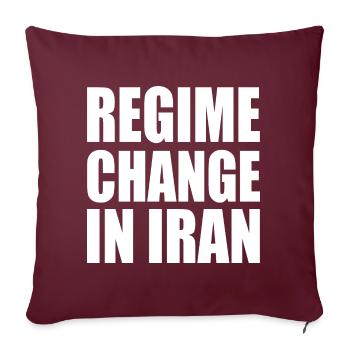Regime change in iran - Sofakissenbezug 45 x 45 cm - Burgunderrot - Vorne