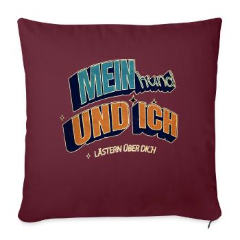 lieblingshund lieben hundeliebhaber bullterrier - Sofakissenbezug 45 x 45 cm - Burgunderrot - Vorne