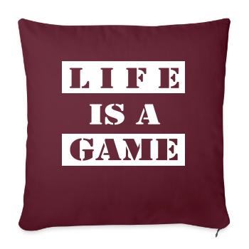 Game Gaming PC - Sofa pillowcase 17,3'' x 17,3'' (45 x 45 cm) - burgundy - Front