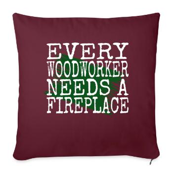 Charpentier Sweats à capuche et sweat-shirts Citation drôle Geek - Housse de coussin décorative 45 x 45 cm - bordeaux - Devant