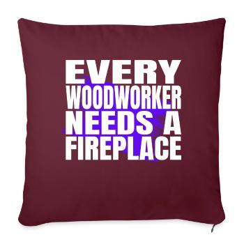 Funshirt Jackhammer Dad Funny Quote - Sofa pillowcase 17,3'' x 17,3'' (45 x 45 cm) - burgundy - Front