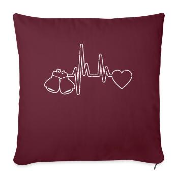 Kickboxing Boxer Kickboxer Boxing Martial Arts - Sofa pillowcase 17,3'' x 17,3'' (45 x 45 cm) - burgundy - Front