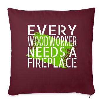 Citation Arboriculture Sabrina charpentier Tshirts - Housse de coussin décorative 45 x 45 cm - bordeaux - Devant