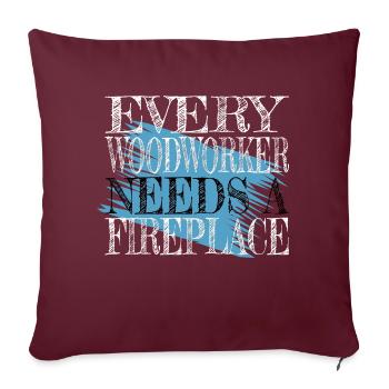 humor birthday gift hobbyists - Sofakissenbezug 45 x 45 cm - Burgunderrot - Vorne