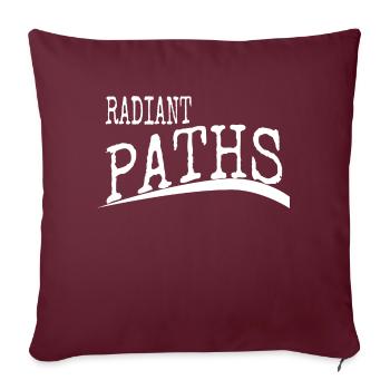 Citations de voyage dictons Voyage continu - Housse de coussin décorative 45 x 45 cm - bordeaux - Devant